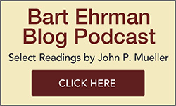 Bart Ehrman Blog Podcast