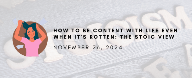 How to be content with what you have even when its rotten