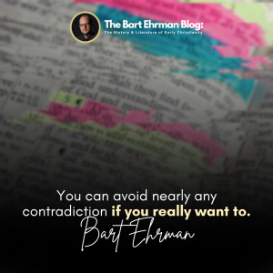 You can avoid nearly any contradiction if you really want to!