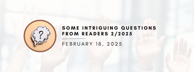 Some intriguing questions fro readers