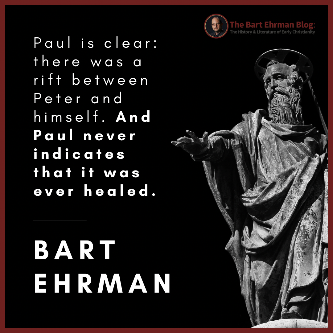 Did Paul Get Along With The Other Apostles? - The Bart Ehrman Blog